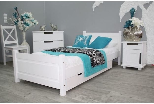 Postel LENA 80 x 200 cm + sendvičová matrace + rošt