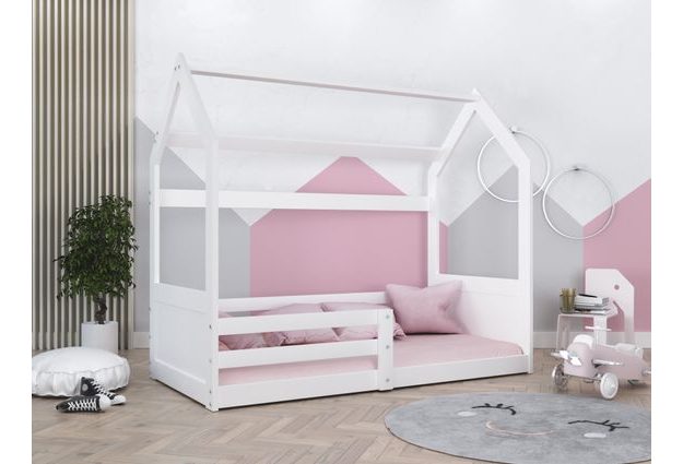 Dětská postel ve tvaru domečku Miki 80x160 cm + rošt