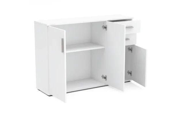 Komoda Stiv 2, matná bílá