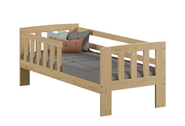 Dřevěná dětská postel Ala 160x70 se zábranou + rošt ZDARMA