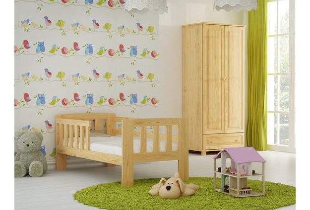 Dřevěná dětská postel Ala 160x70 se zábranou + rošt ZDARMA