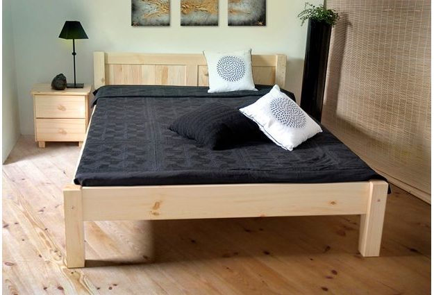 Posteľ WIKTORIA 160 x 200 cm - bezbarvý lak