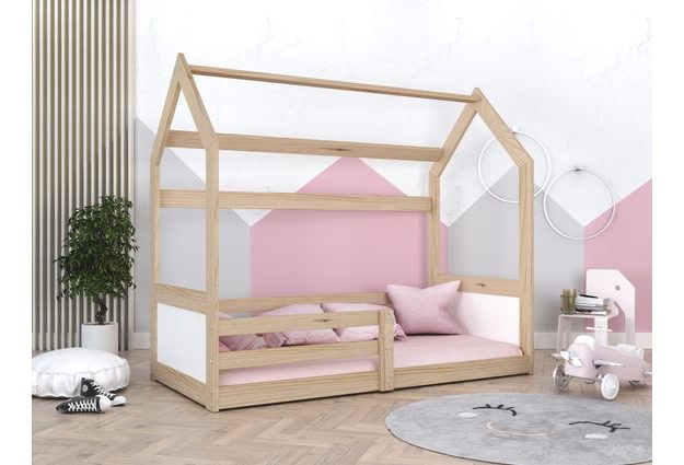 Dětská postel ve tvaru domečku Miki 80x160 cm + rošt