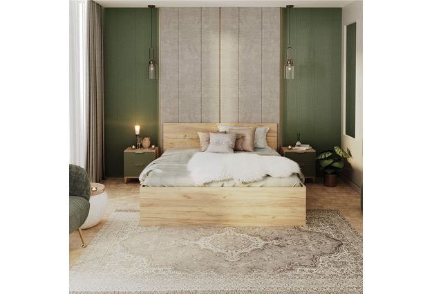 Postel Panama 180 x 200 cm s výklopným roštem a úložným prostorem