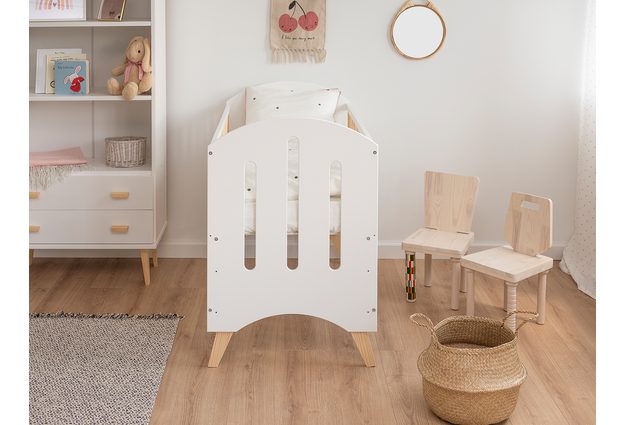 Bílá dětská postýlka Baby Dream 60 x 120 cm