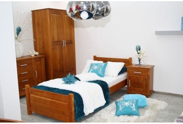 Postel LENA 80 x 200 cm + sendvičová matrace + rošt