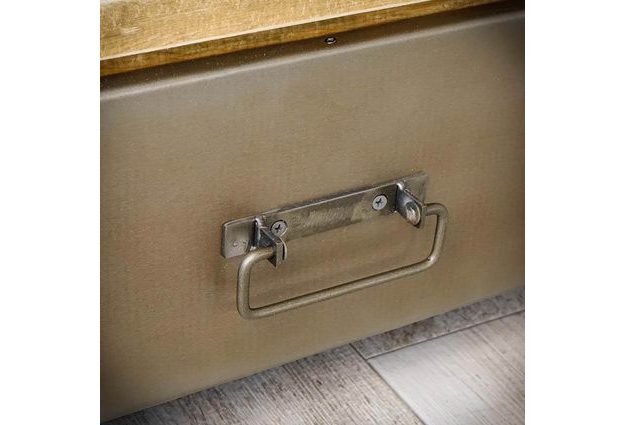 TV stolek Steel wood se dvěma šuplíky