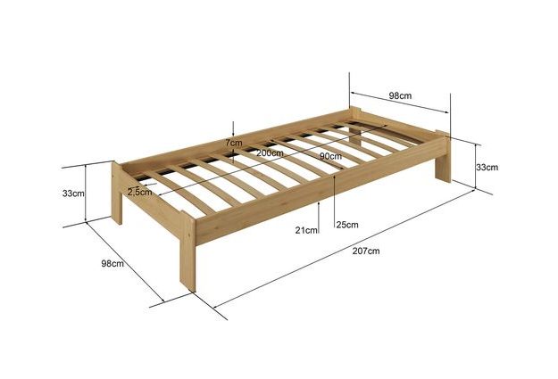 Masivní postel Ada 90 x 200 cm