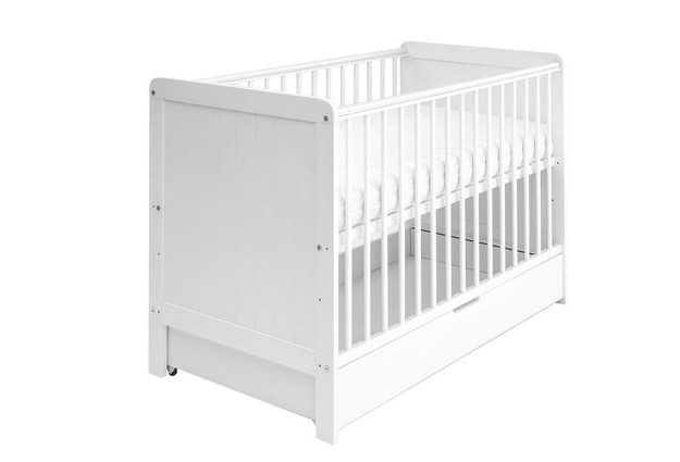 Bílá dětská postýlka Baby Magic 60 x 120 cm