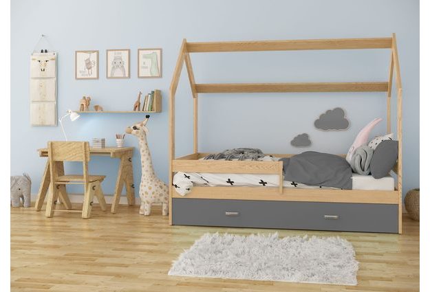 Dětská postel s šuplíkem Spiky 80x160 cm + rošt ZDARMA