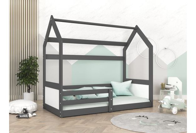 Dětská postel ve tvaru domečku Miki 80x160 cm + rošt