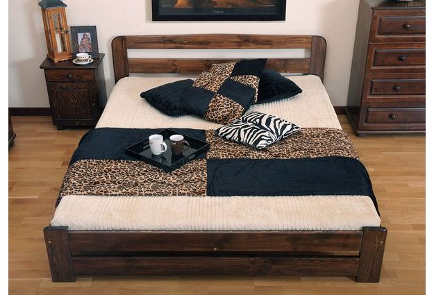 Posteľ LYDIA 180 x 200 cm - moření ořech