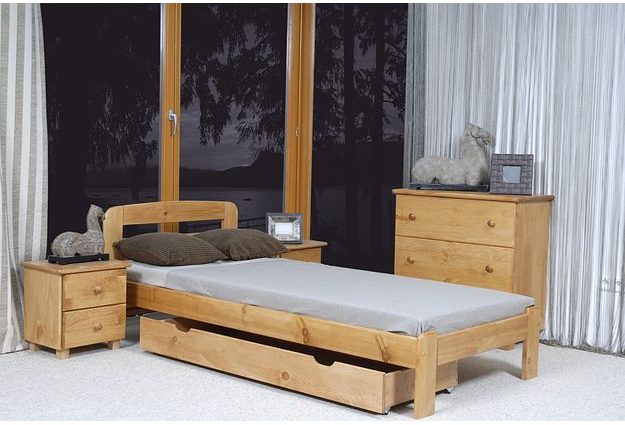 Posteľ SÁRA 90 x 200 cm - moření olše