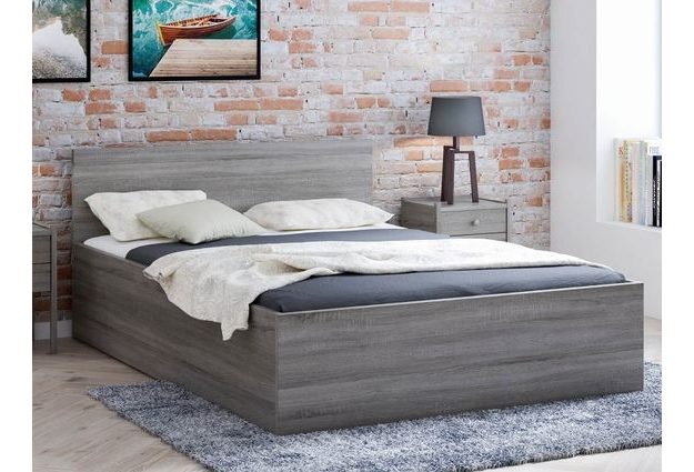 Vyvýšená postel Mary 120 x 200 cm + sendvičová matrace + rošt