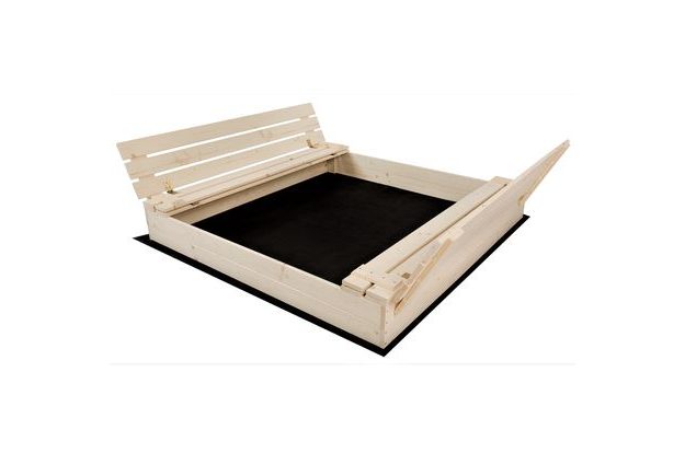 Dřevěné pískoviště Sunny 150 cm ze surového borovicového dřeva