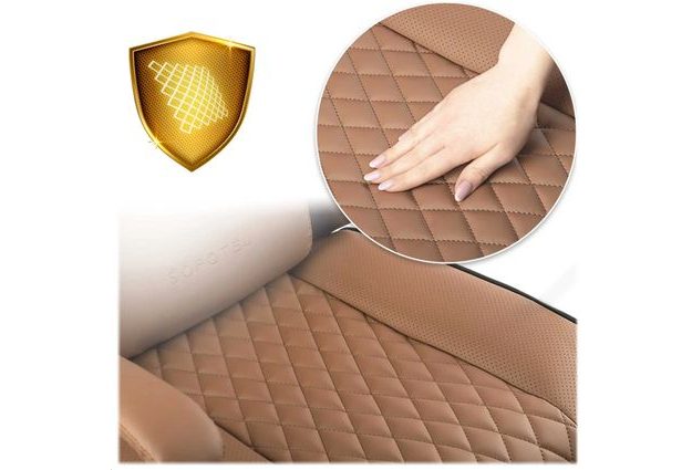 Detail kancelářské židle Verona – měkký sedák a bederní polštář