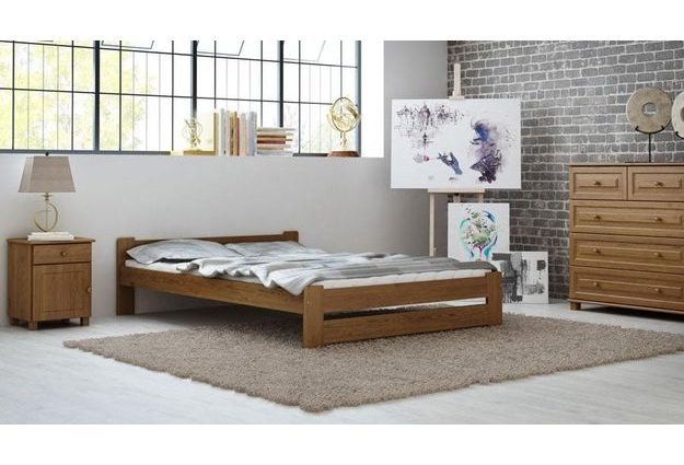 Postel NIKA 120 x 200 cm + sendvičová matrace + rošt