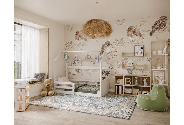 Dětská postel ve tvaru domečku Miki 80x160 cm + rošt