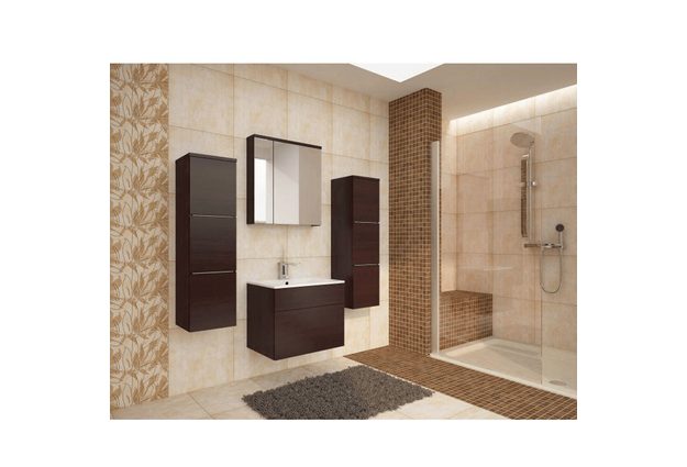 Skříňka se zrcadlem, wenge, MASON