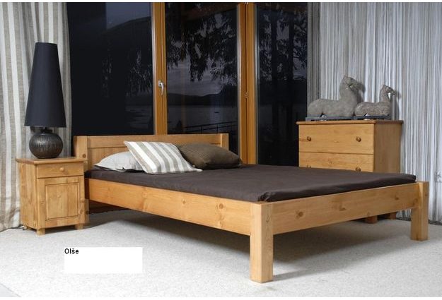 Posteľ WIKTORIA 160 x 200 cm - moření olše