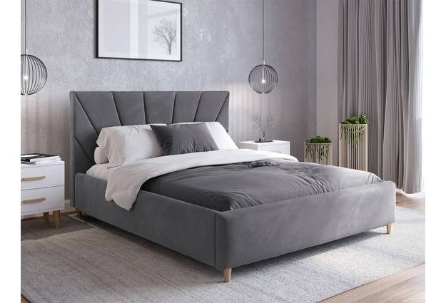 Čalouněná postel Sandy 3 160 x 200 cm s matrací a roštem