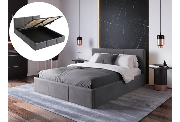 Čalouněná postel Modena 160 x 200 s výklopným roštem