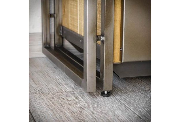 TV stolek Steel wood se dvěma šuplíky