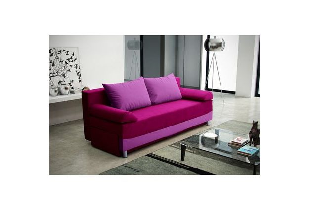 Rozkládací pohovka DAKOTA v provedení šedá/černá