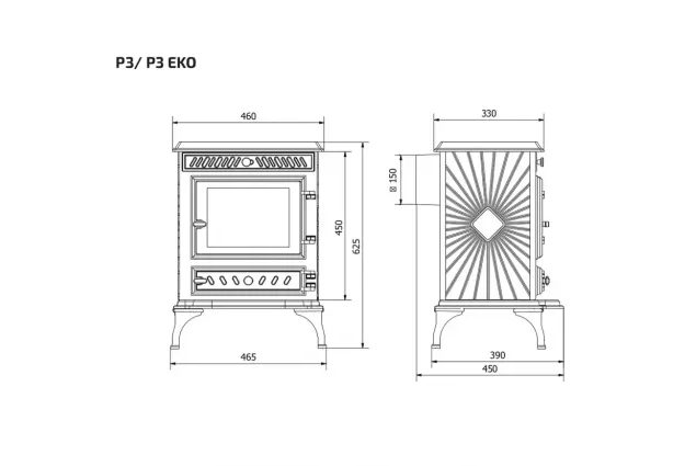 Krbová kamna KAWMET P3 ECO