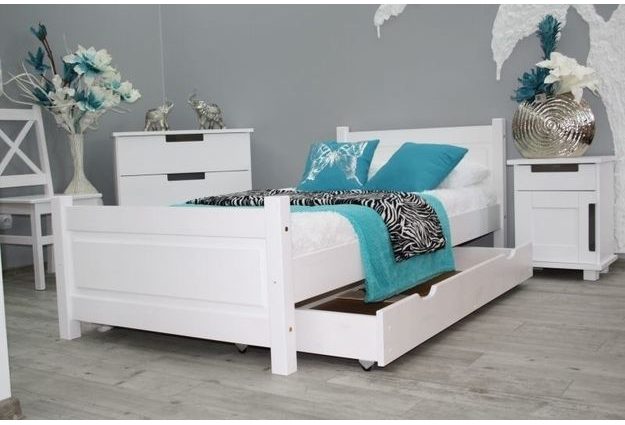 Postel LENA 80 x 200 cm + sendvičová matrace + rošt