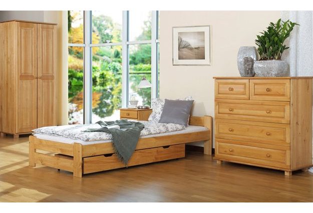 Postel NIKA 80 x 200 cm + sendvičová matrace + rošt