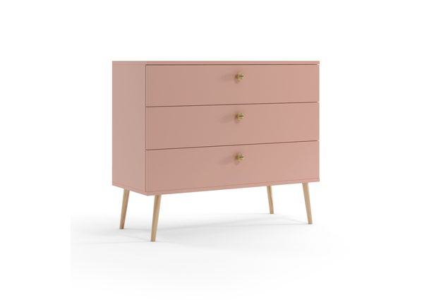 Ložnicová sestava komody + skříně s policemi + 2x noční stolek Boho