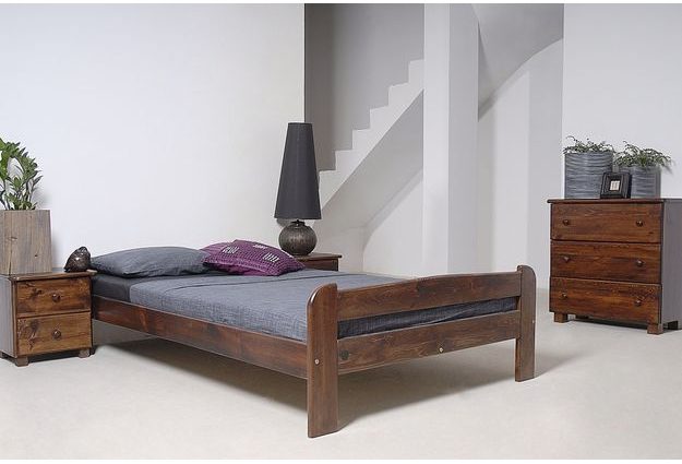 Posteľ ANIA 140 x 200 cm - moření ořech