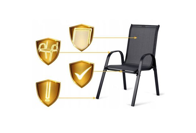 Pohodlná křesla s prodyšným výpletem z textilenu – komfort i bez polštářů