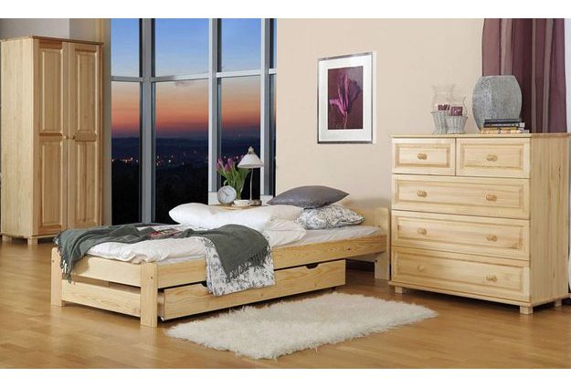 Posteľ NIKA 80 x 200 cm - bezbarvý lak