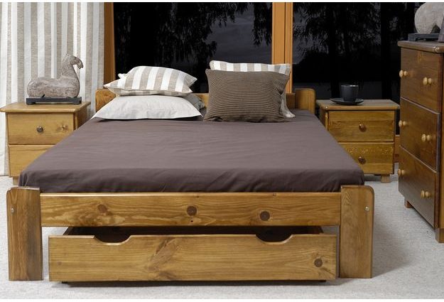 Posteľ CELINKA 140 x 200 cm - moření dub