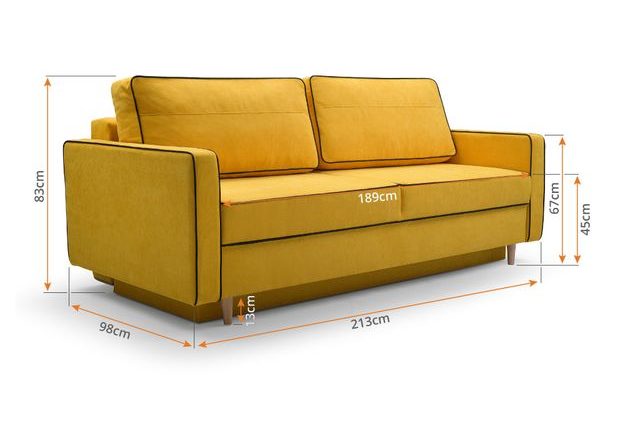 Designová rozkládací pohovka Fasta