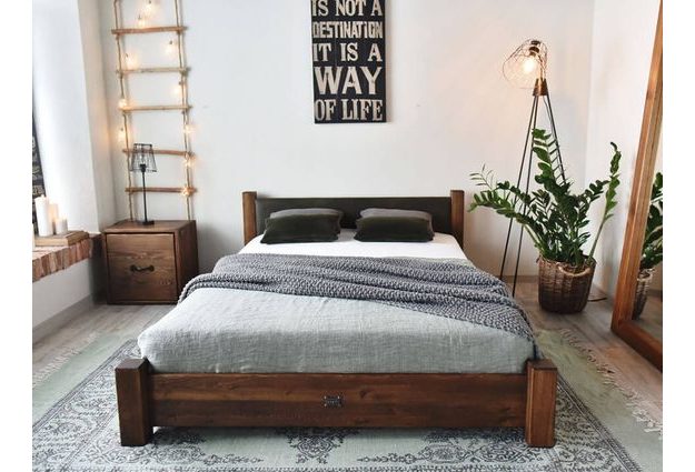 Borovicová postel Ziemowit 160 x 200 cm