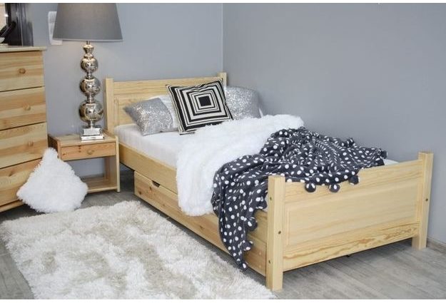 Postel LENA 80 x 200 cm + sendvičová matrace + rošt