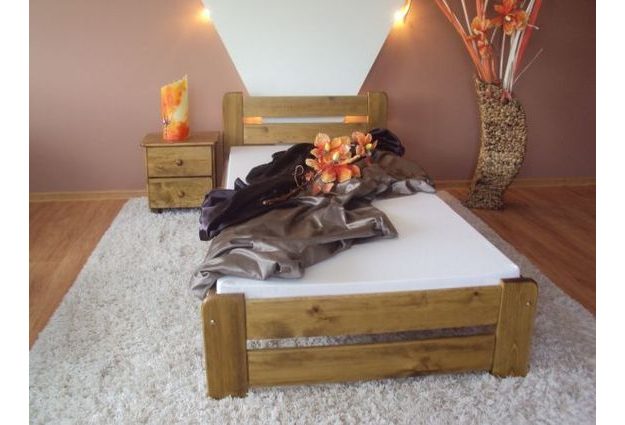 Borovicová postel Eureka 100 x 200 cm