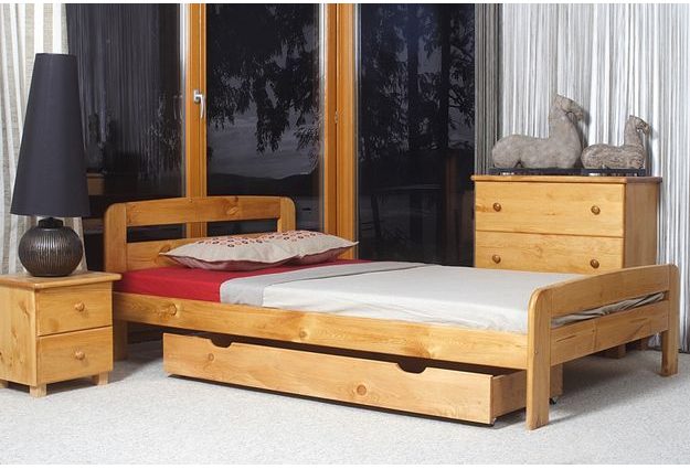 Dřevěná postel Klaudia 160 x 200 cm - 160 x 200 cm - www.maxi-postele.cz