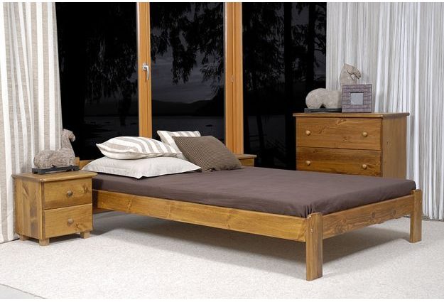 Posteľ CELINKA 120 x 200 cm - moření dub