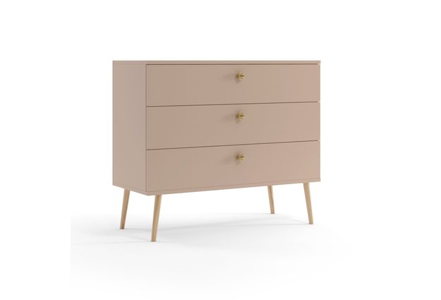 Ložnicová sestava komody + skříně s policemi + 2x noční stolek Boho