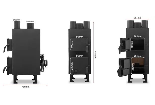 Dílenská kamna PN1 15kW s ventilátorem