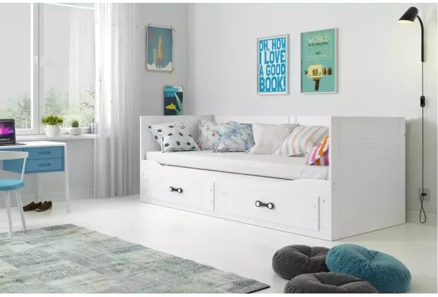 Výsuvná postel Hermes 2 80 x 200 + 2x matrace + rošt