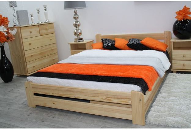 Borovicová postel Eureka 160 x 200 cm