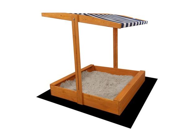 Dřevěné uzavíratelné pískoviště s lavičkami a stříškou, impregnované pro dlouhou životnost a ochranu před nepříznivými povětrnostními vlivy