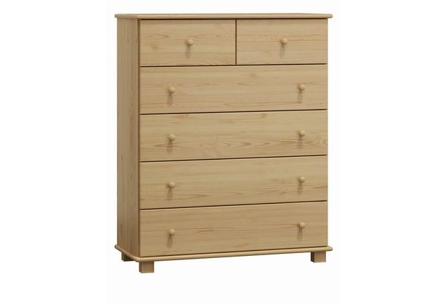 Masivní šesti šuplíková komoda Classic NR10