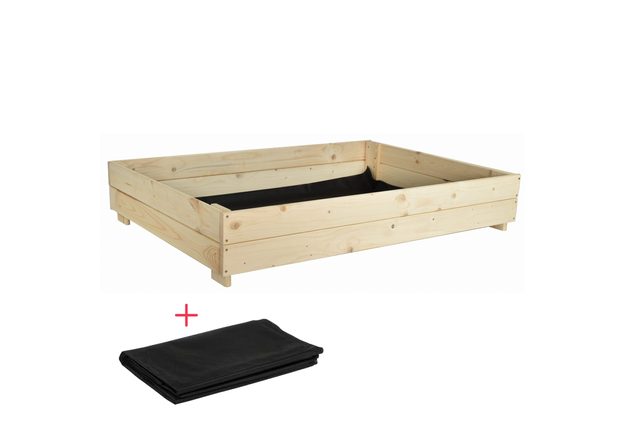 Vyvýšený zahradní záhon 120x120x20 cm – ideální pro pěstování zeleniny, bylinek i květin na omezeném prostoru