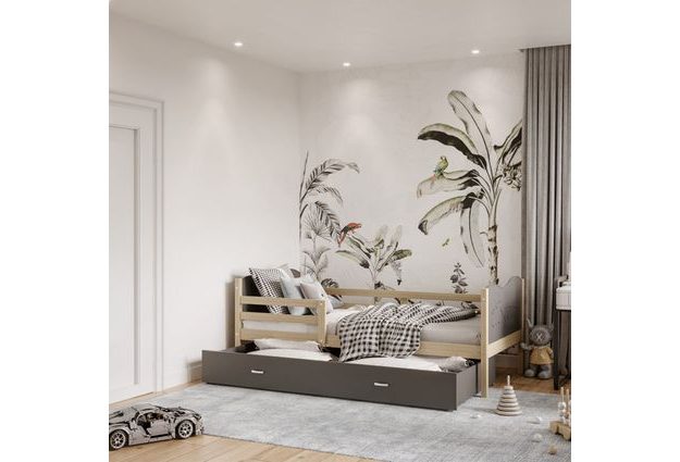 Moderní dětská postel Max P 80x190 cm se šuplíkem na kolečkách